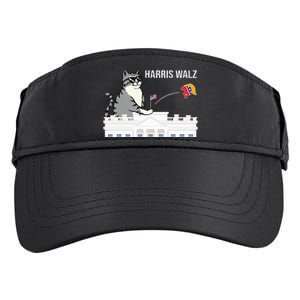 Cat Ladies For Kamala Harris Adult Drive Performance Visor