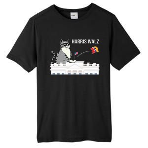 Cat Ladies For Kamala Harris Tall Fusion ChromaSoft Performance T-Shirt