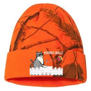 Cat Ladies For Kamala Harris Kati Licensed 12" Camo Beanie