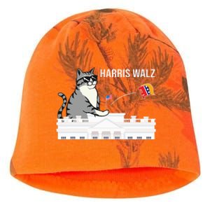 Cat Ladies For Kamala Harris Kati - Camo Knit Beanie