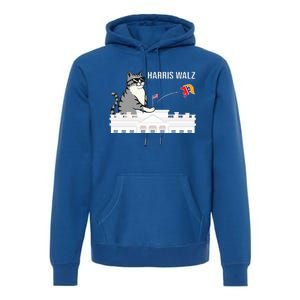 Cat Ladies For Kamala Harris Premium Hoodie