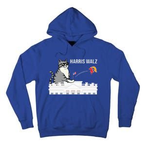 Cat Ladies For Kamala Harris Tall Hoodie