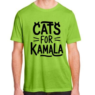 Cat Ladies For Kamala Cat Typography Alphabet Cute Simple Meaningful Gift Adult ChromaSoft Performance T-Shirt