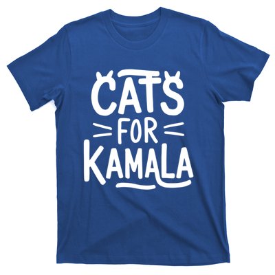 Cat Ladies For Kamala Cat Typography Alphabet Cute Simple Meaningful Gift T-Shirt