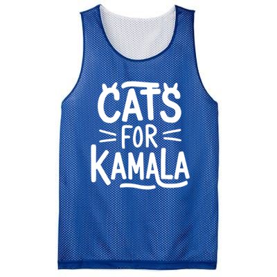 Cat Ladies For Kamala Cat Typography Alphabet Cute Simple Meaningful Gift Mesh Reversible Basketball Jersey Tank