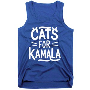 Cat Ladies For Kamala Cat Typography Alphabet Cute Simple Meaningful Gift Tank Top