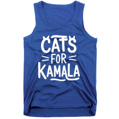 Cat Ladies For Kamala Cat Typography Alphabet Cute Simple Meaningful Gift Tank Top