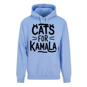 Cat Ladies For Kamala Cat Typography Alphabet Cute Simple Meaningful Gift Unisex Surf Hoodie