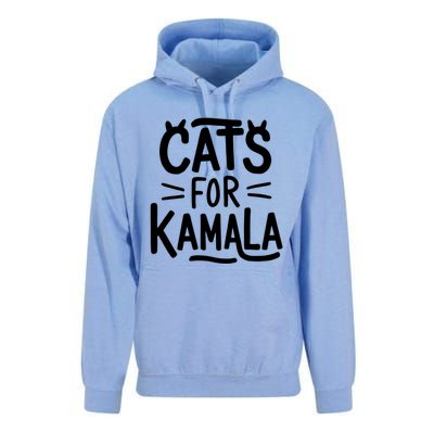 Cat Ladies For Kamala Cat Typography Alphabet Cute Simple Meaningful Gift Unisex Surf Hoodie