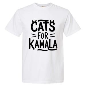 Cat Ladies For Kamala Cat Typography Alphabet Cute Simple Meaningful Gift Garment-Dyed Heavyweight T-Shirt