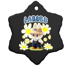 Cute Labubu Flowers Labubu Lover Gift Ceramic Star Ornament