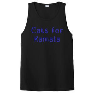 Cat Ladies For Kamala Cat Typography Alphabet Cute Simple Gift PosiCharge Competitor Tank