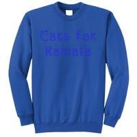 Cat Ladies For Kamala Cat Typography Alphabet Cute Simple Gift Sweatshirt