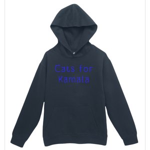 Cat Ladies For Kamala Cat Typography Alphabet Cute Simple Gift Urban Pullover Hoodie