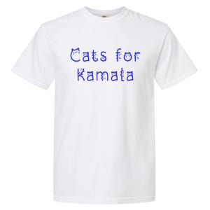 Cat Ladies For Kamala Cat Typography Alphabet Cute Simple Gift Garment-Dyed Heavyweight T-Shirt