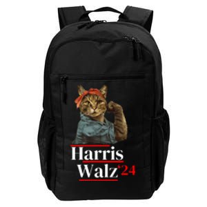 Cat Ladies For Kamala Walz Funny Cat 2024 President Daily Commute Backpack