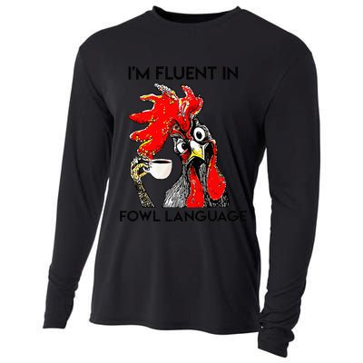 Chicken Lovers Fluent In Fowl Language Cooling Performance Long Sleeve Crew