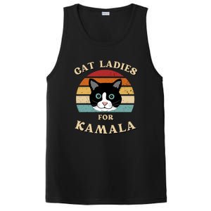 Cat Ladies For Kamala Cat Retro Cool PosiCharge Competitor Tank