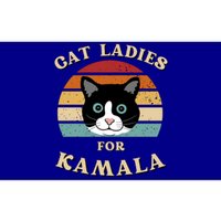 Cat Ladies For Kamala Cat Retro Cool Bumper Sticker