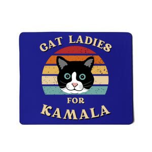 Cat Ladies For Kamala Cat Retro Cool Mousepad