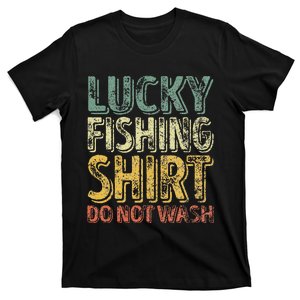 Cute Lucky Fishing Do Not Wash Fisherman Christmas T-Shirt