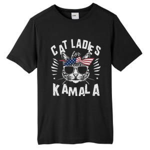 Cat Ladies For Kamala Harrison 2024 Tall Fusion ChromaSoft Performance T-Shirt