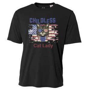 Cat Lover Feminist Childless Cat Lady Votes Cooling Performance Crew T-Shirt