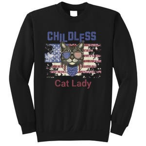 Cat Lover Feminist Childless Cat Lady Votes Sweatshirt