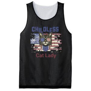 Cat Lover Feminist Childless Cat Lady Votes Mesh Reversible Basketball Jersey Tank