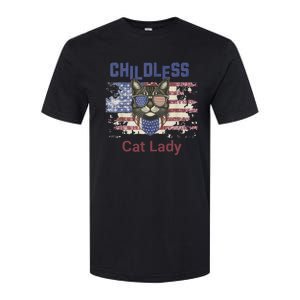 Cat Lover Feminist Childless Cat Lady Votes Softstyle CVC T-Shirt