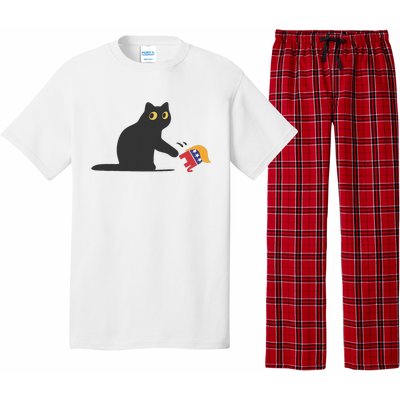 Cat Ladies For Kamala Harris Donald Trump 2024 Sarcastic Pajama Set