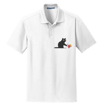 Cat Ladies For Kamala Harris Donald Trump 2024 Sarcastic Dry Zone Grid Polo