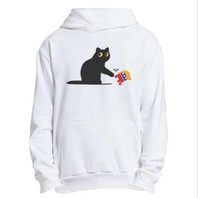 Cat Ladies For Kamala Harris Donald Trump 2024 Sarcastic Urban Pullover Hoodie