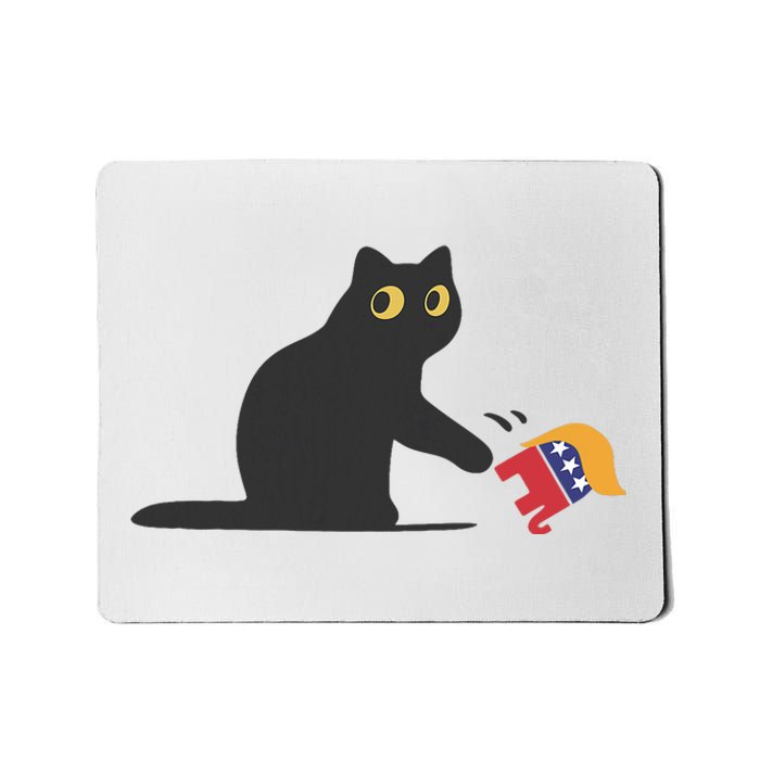 Cat Ladies For Kamala Harris Donald Trump 2024 Sarcastic Mousepad