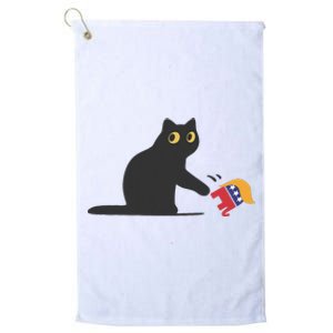 Cat Ladies For Kamala Harris Donald Trump 2024 Sarcastic Platinum Collection Golf Towel