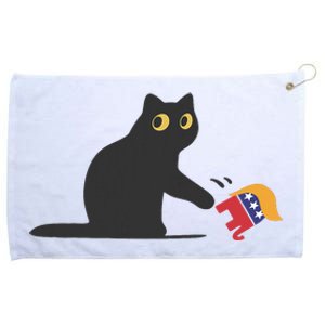 Cat Ladies For Kamala Harris Donald Trump 2024 Sarcastic Grommeted Golf Towel