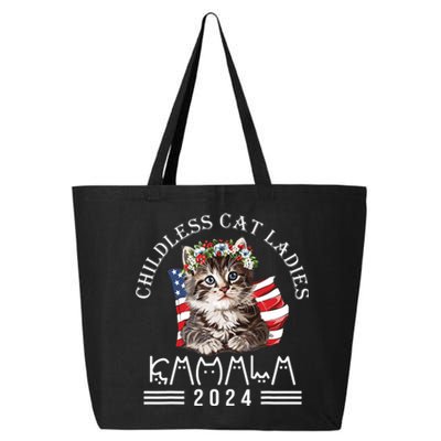 Cat Lady Fun Childless Cat Ladies 2024 25L Jumbo Tote