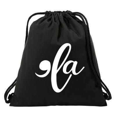 Comma La Funny Gift Drawstring Bag
