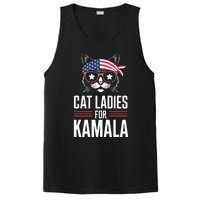 Cat Ladies For Kamala Funny Cat 2024 President Kamalaharris PosiCharge Competitor Tank