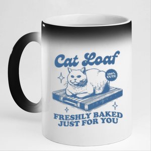 Cat Loaf Freshly Baked Just For You 11oz Black Color Changing Mug