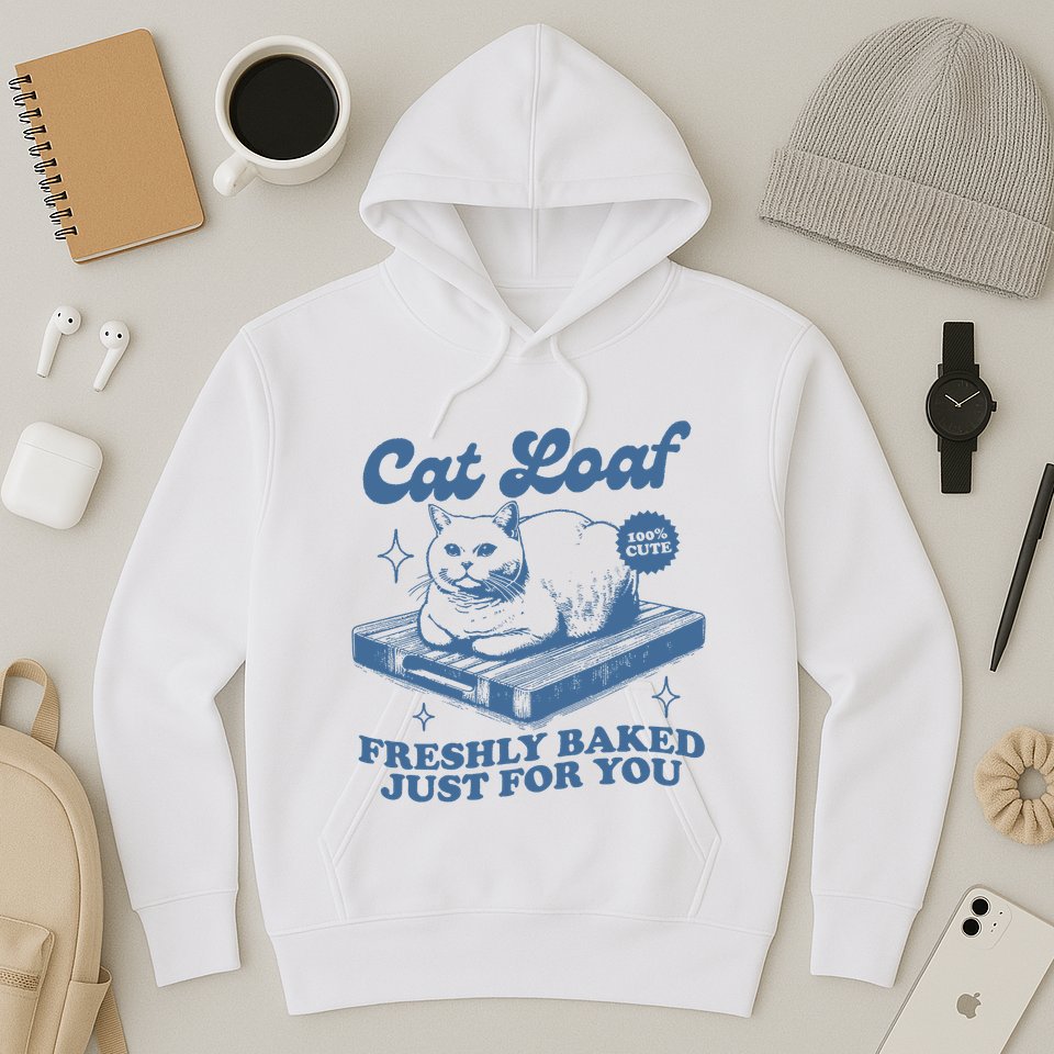 Cat Loaf Freshly Baked Just For You Hoodie