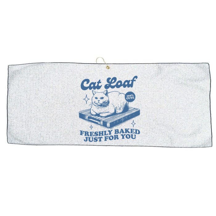 Cat Loaf Freshly Baked Just For You Large Microfiber Waffle Golf Towel