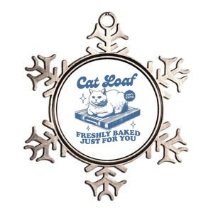 Cat Loaf Freshly Baked Just For You Metallic Star Ornament