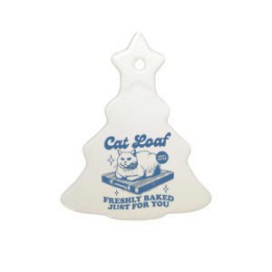 Cat Loaf Freshly Baked Just For You Ceramic Tree Ornament