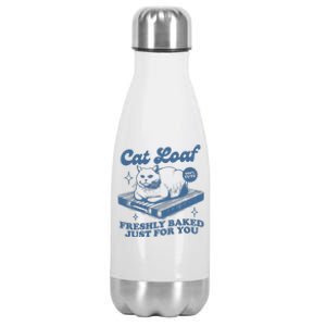 Cat Loaf Freshly Baked Just For You Stainless Steel Insulated Water Bottle