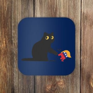 Cat Ladies For Kamala Harris Donald Trump 2024 Sarcastic Coaster