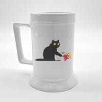 Cat Ladies For Kamala Harris Donald Trump 2024 Sarcastic Beer Stein