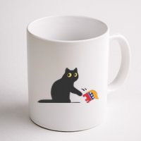 Cat Ladies For Kamala Harris Donald Trump 2024 Sarcastic Coffee Mug