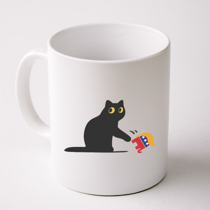 Cat Ladies For Kamala Harris Donald Trump 2024 Sarcastic Coffee Mug