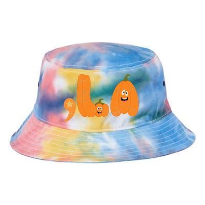 Comma La Funny Kamala Pumpkins Halloween Tie Dye Newport Bucket Hat